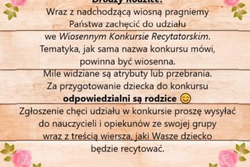 Wiosenny Konkurs Recytatorski